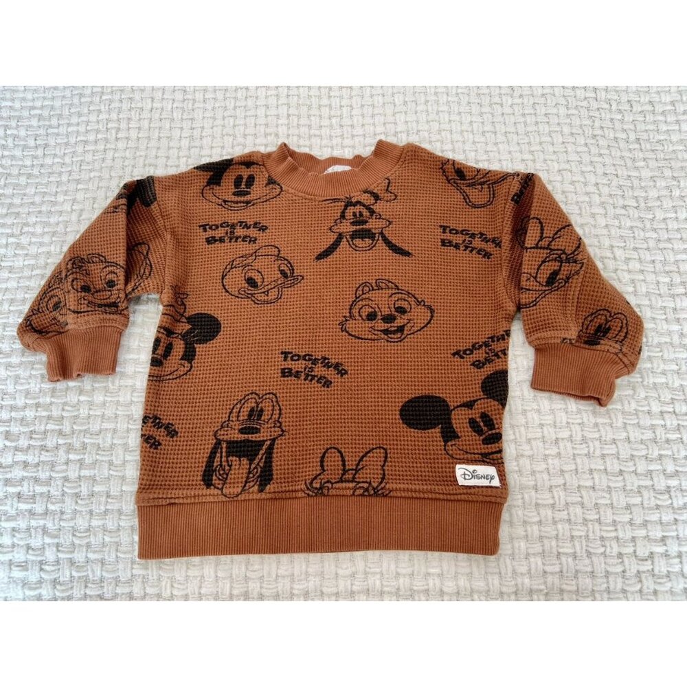 H&M Disney Characters Long Sleeve Thermal Top